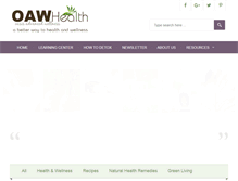 Tablet Screenshot of oawhealth.com